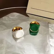 Larissa Enamel Ring - 18K Gold Coated
