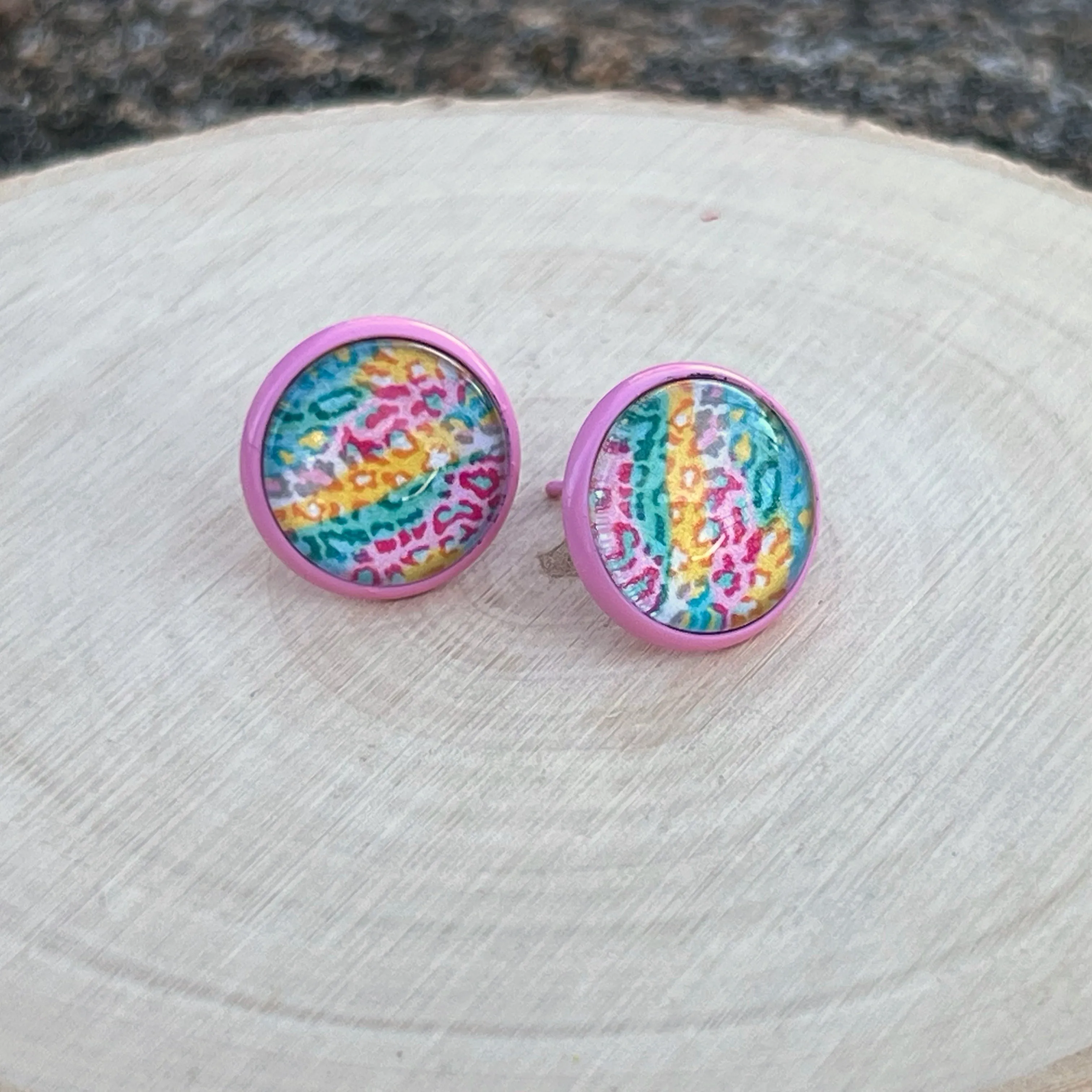 Leopard Print Stud Earrings - Stylish & Wild Accessories