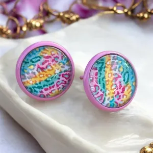 Leopard Print Stud Earrings - Stylish & Wild Accessories