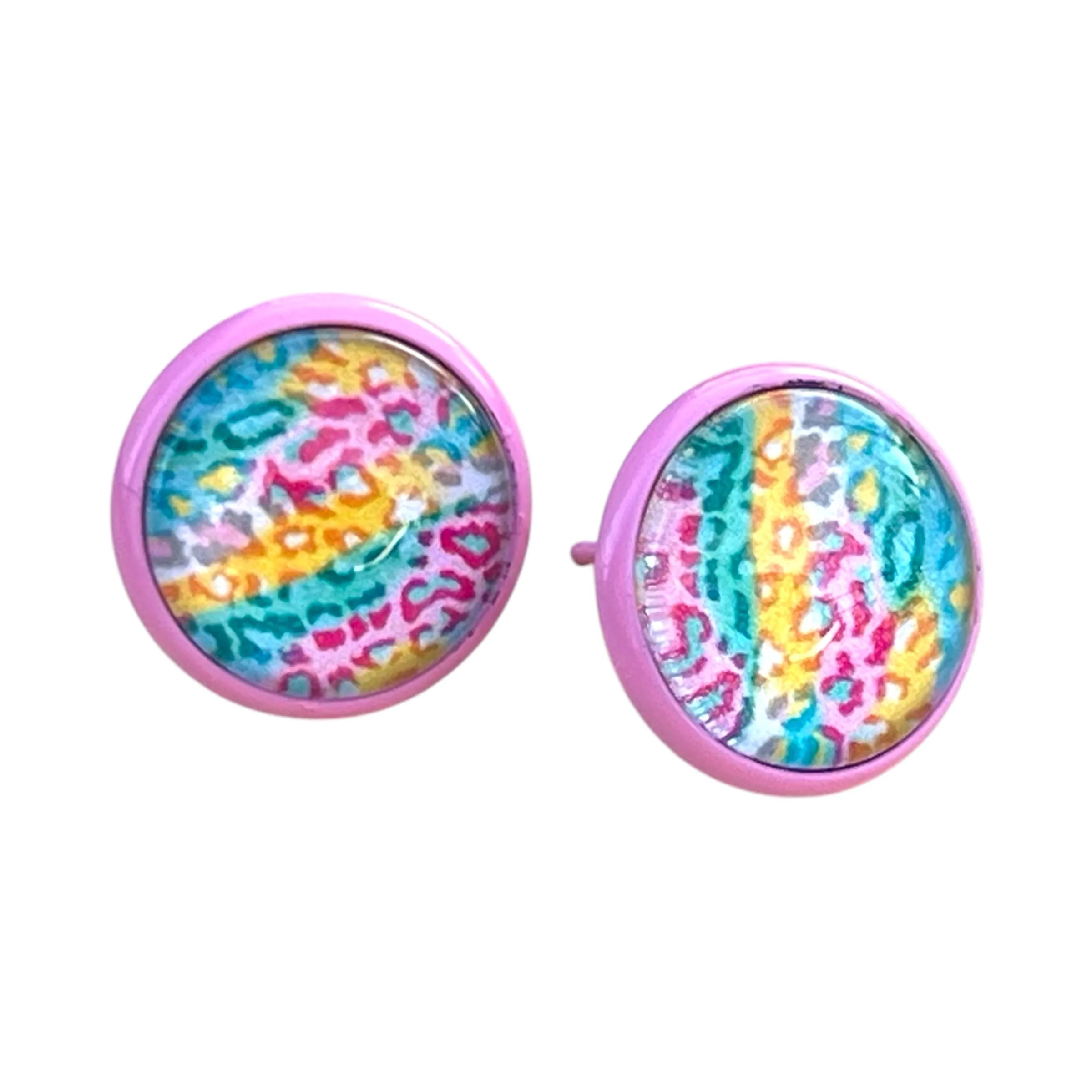 Leopard Print Stud Earrings - Stylish & Wild Accessories