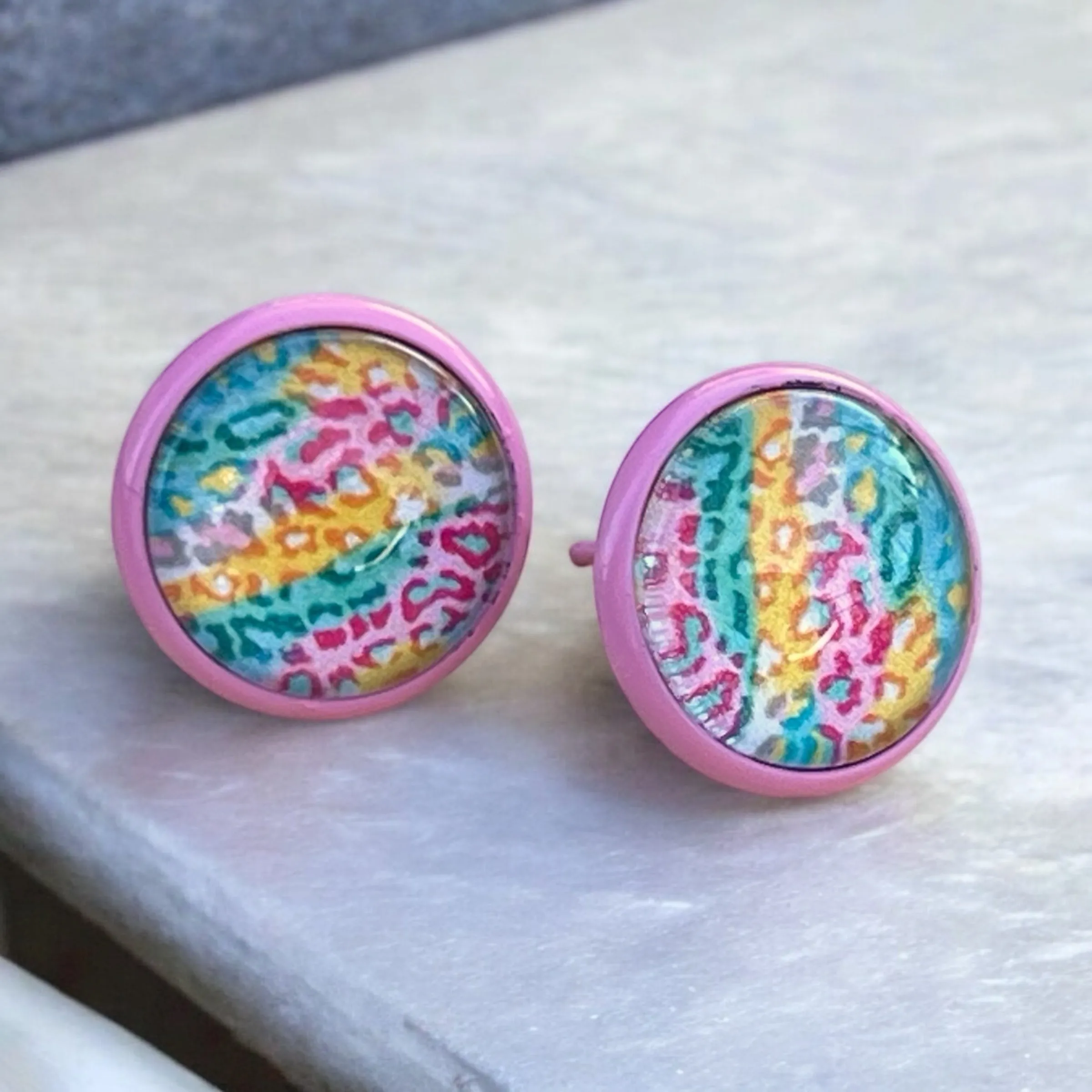 Leopard Print Stud Earrings - Stylish & Wild Accessories