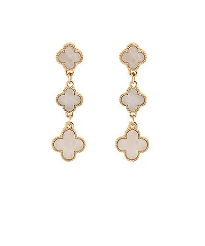 Linear Clover Earrings