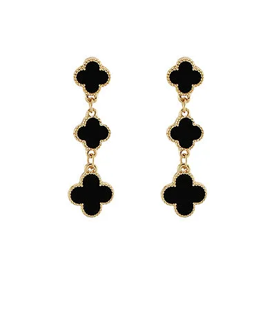 Linear Clover Earrings