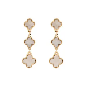 Linear Clover Earrings