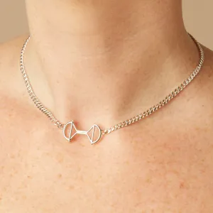Lock Link Necklace (Silver)