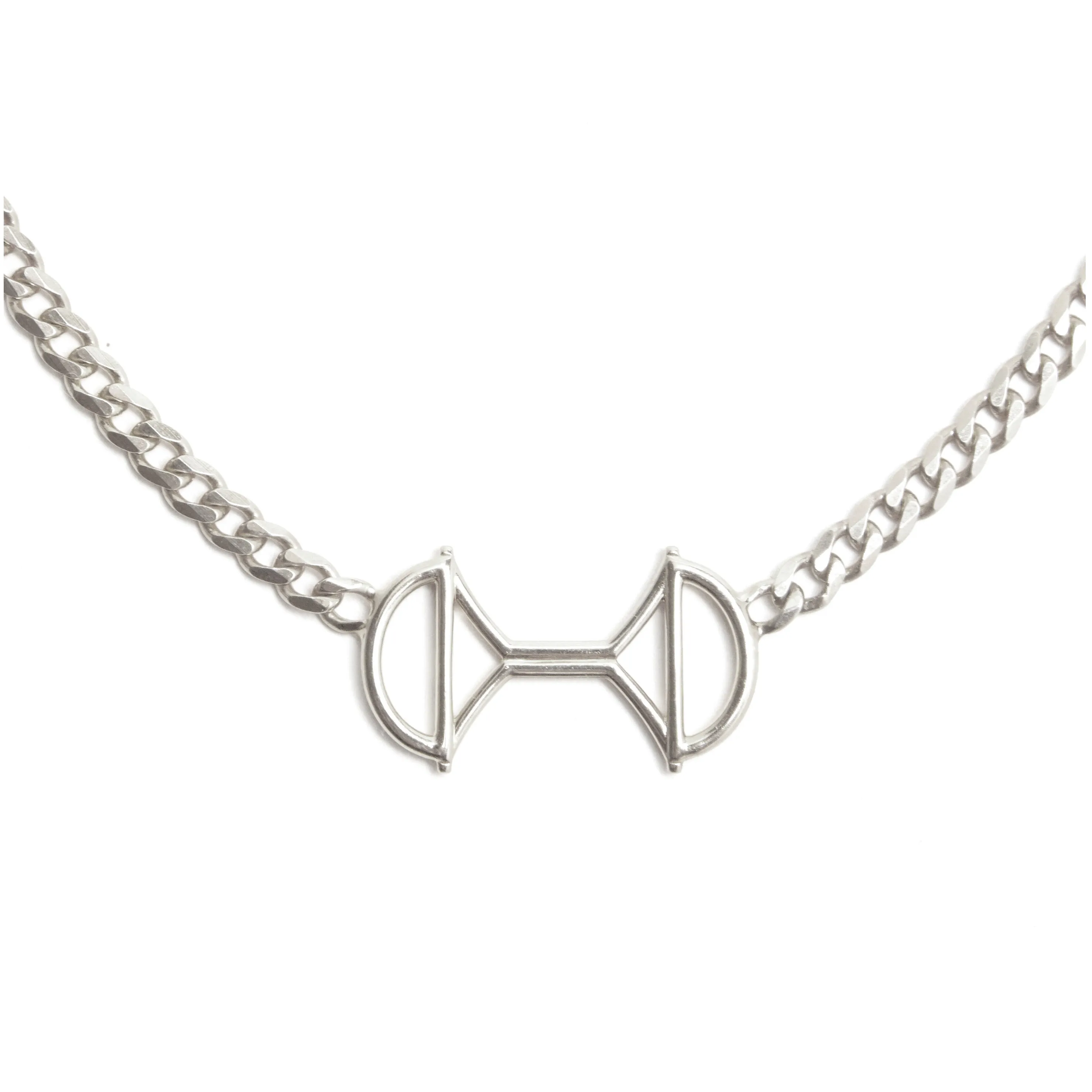 Lock Link Necklace (Silver)