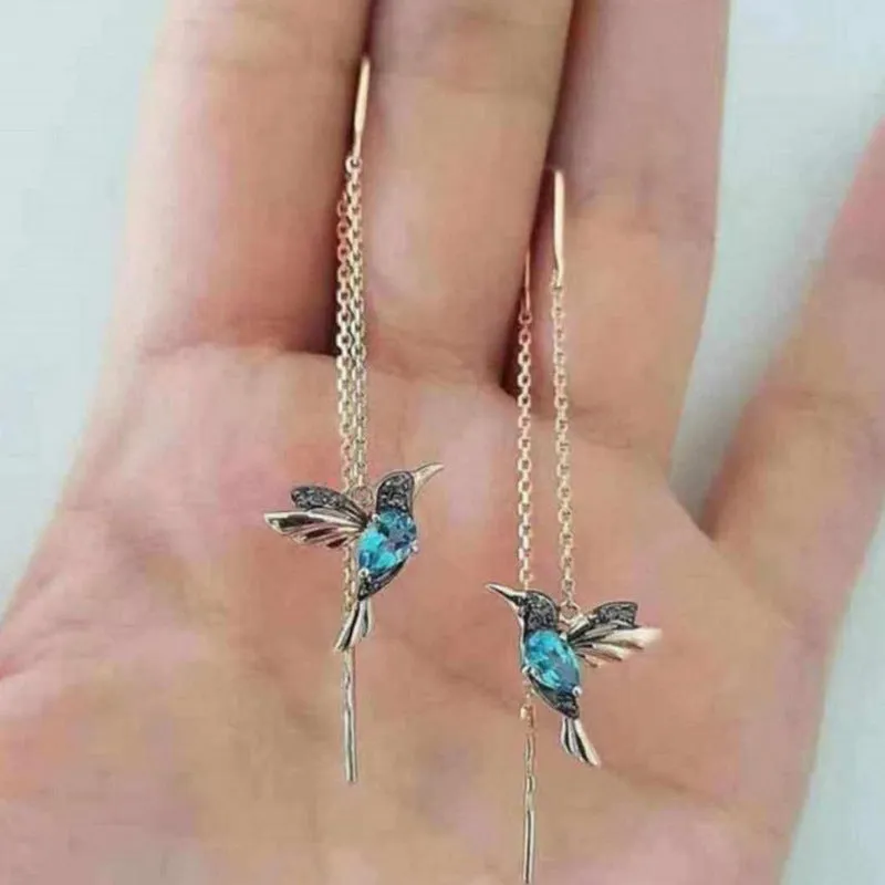Long Pearl String Tassel Silver Earrings With Simple Personality