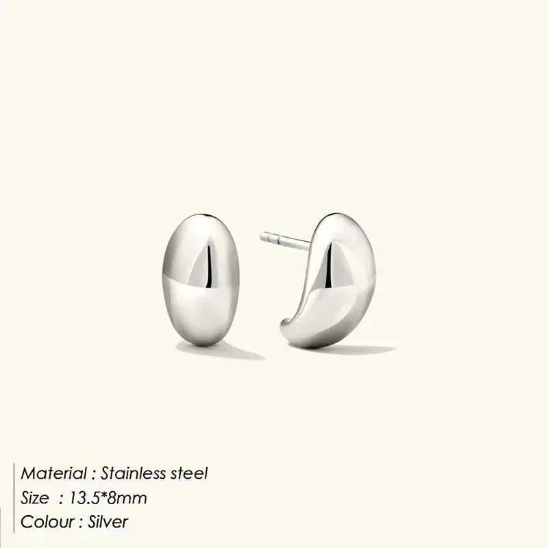 LOVCIA Fashion Simple Stainless Steel Earrings