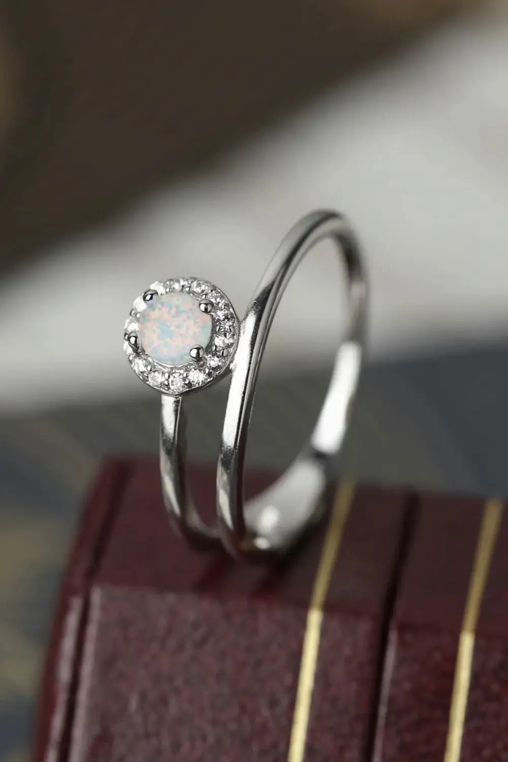 LOVCIA Opal Bypass Ring