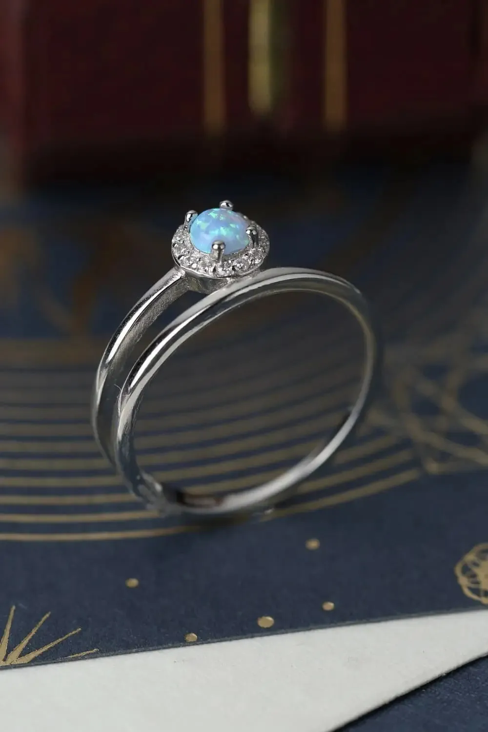 LOVCIA Opal Bypass Ring