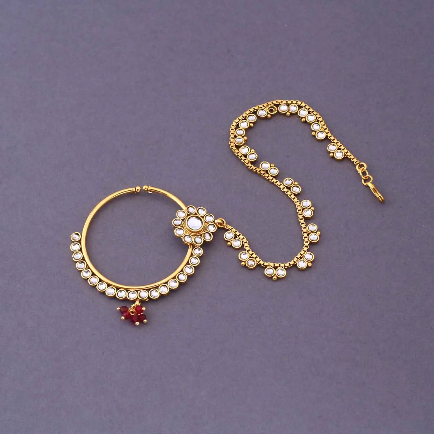 Maroon Pranjalli Bridal Jewellery Set