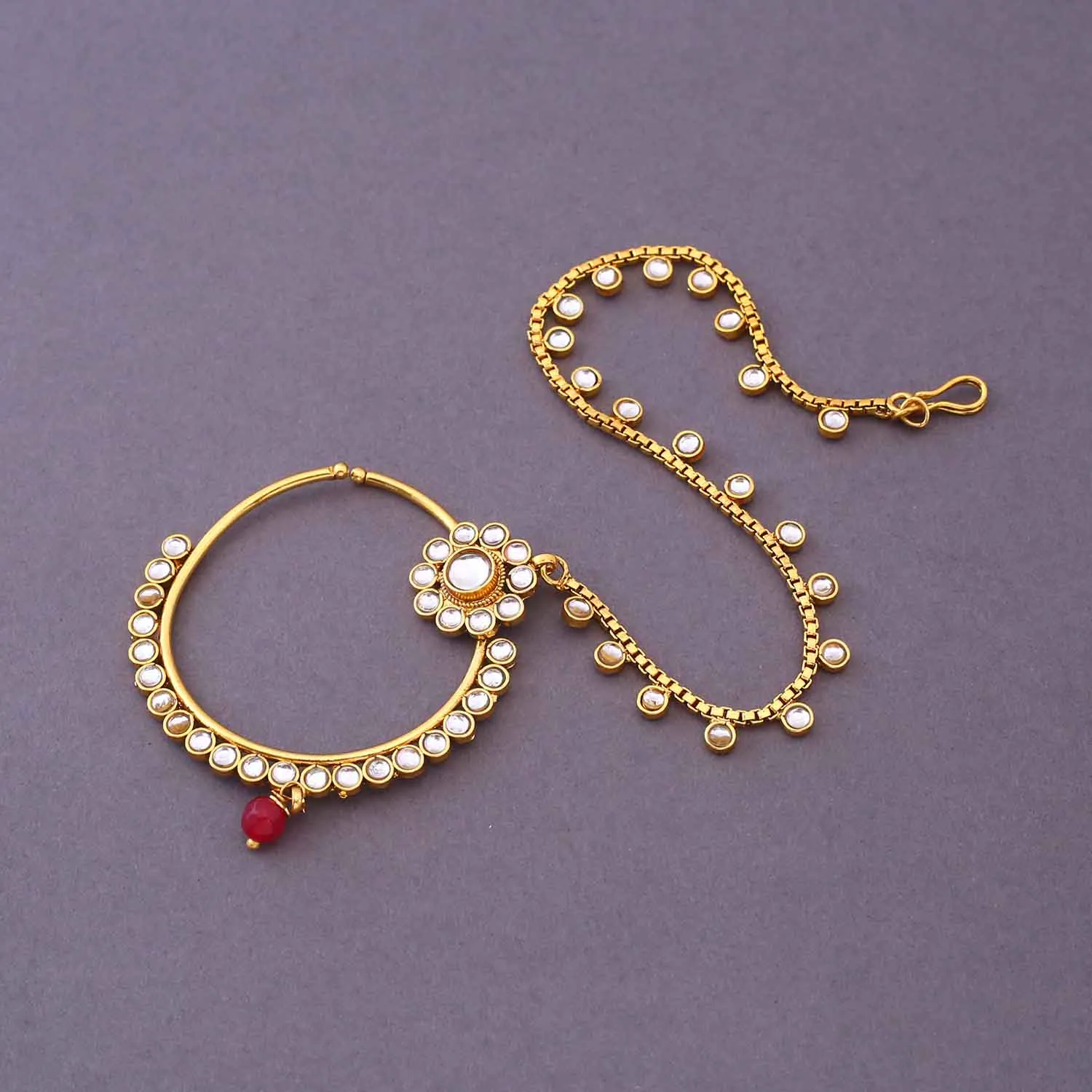 Maroon Suhani Bridal Jewellery Set