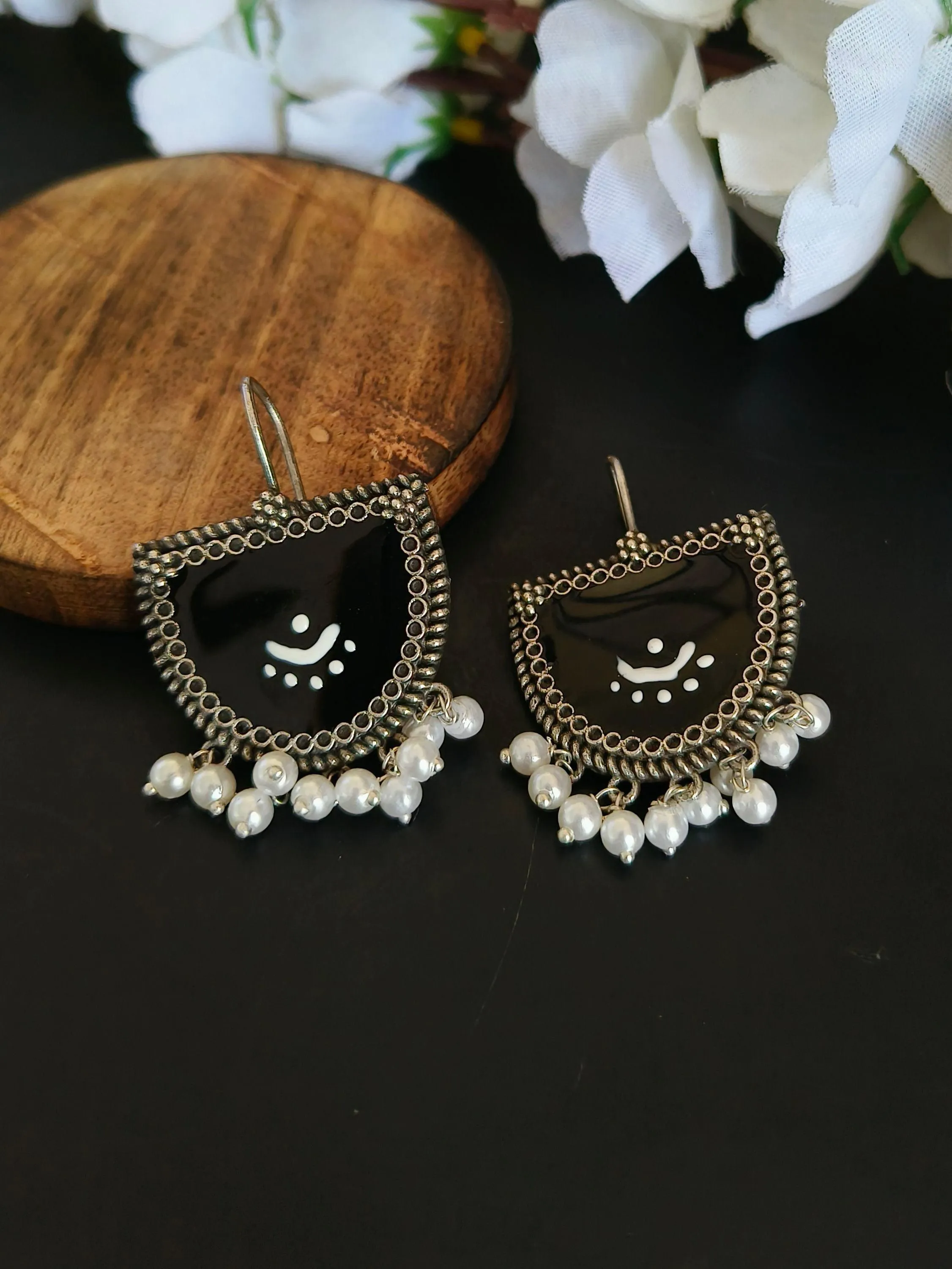 Meenakari Oxidised Earrings | Sarichka