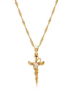 Men's Caduceus Necklace