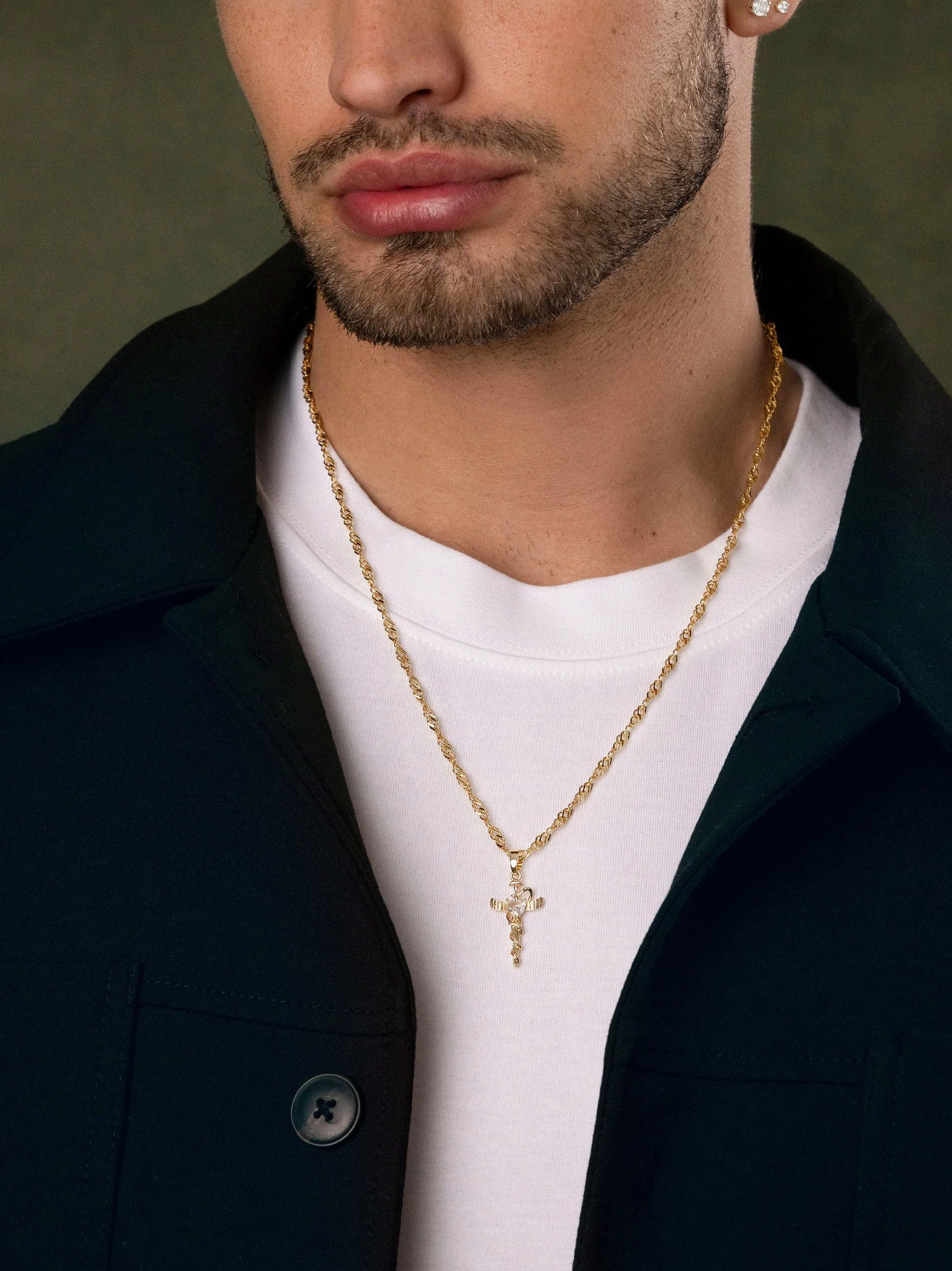 Men's Caduceus Necklace