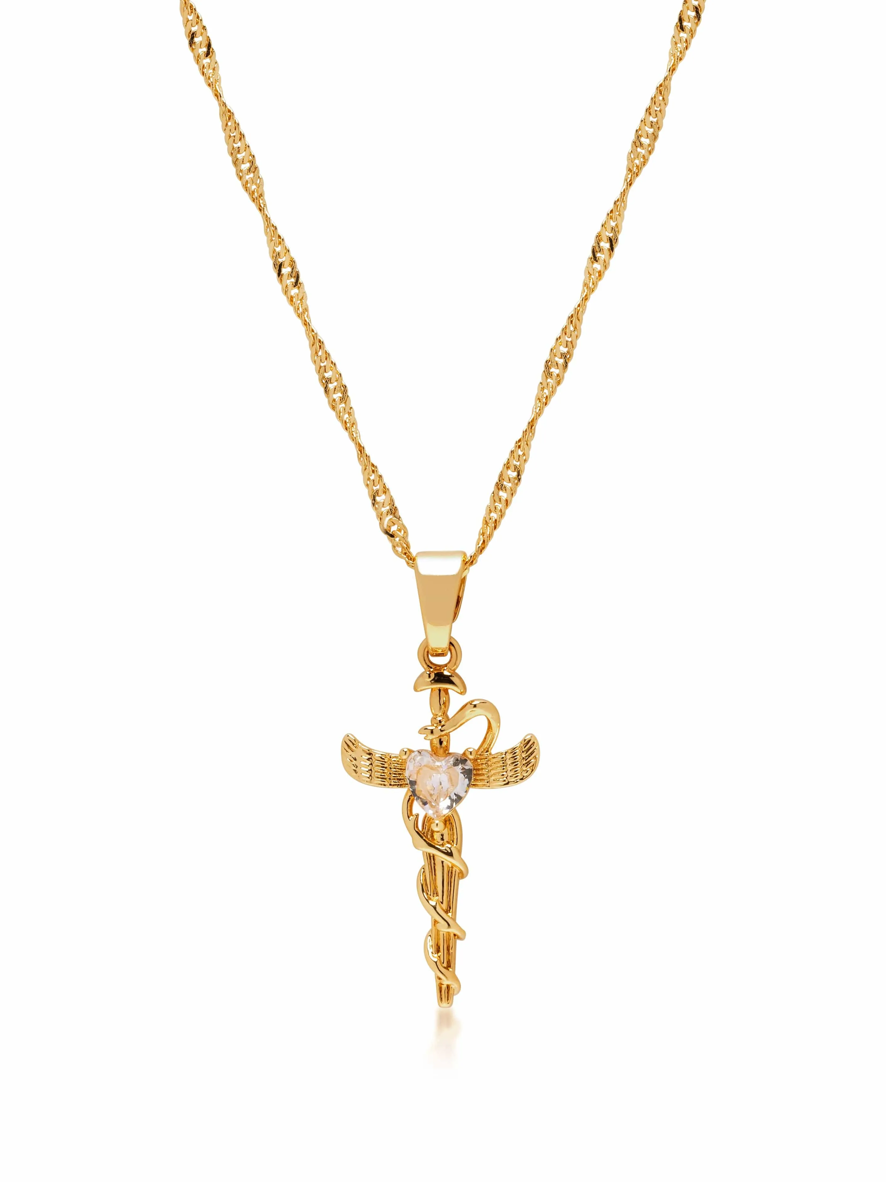 Men's Caduceus Necklace