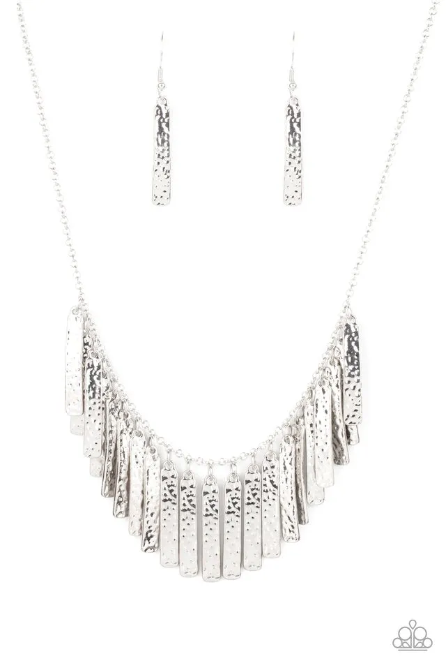 Metallic Muse - Silver Necklace