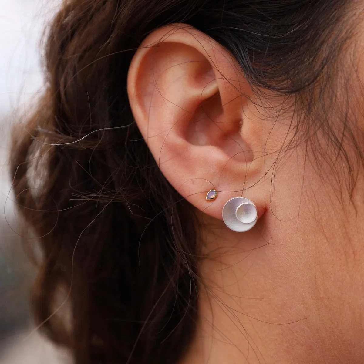 Mini Forever Circles Post Earrings