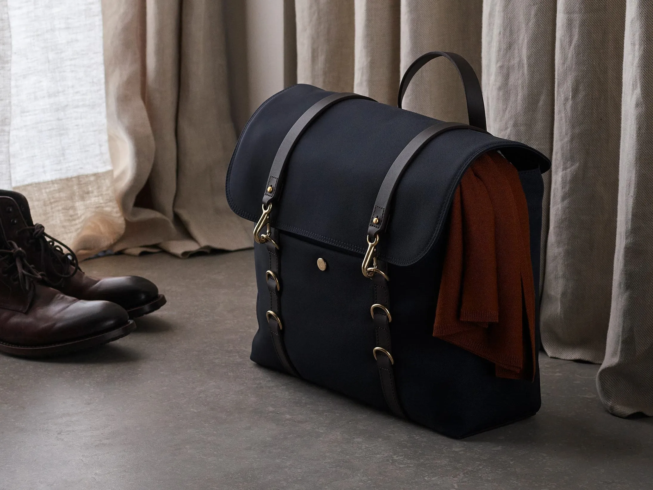 M/S Satchel - Army/Dark Brown