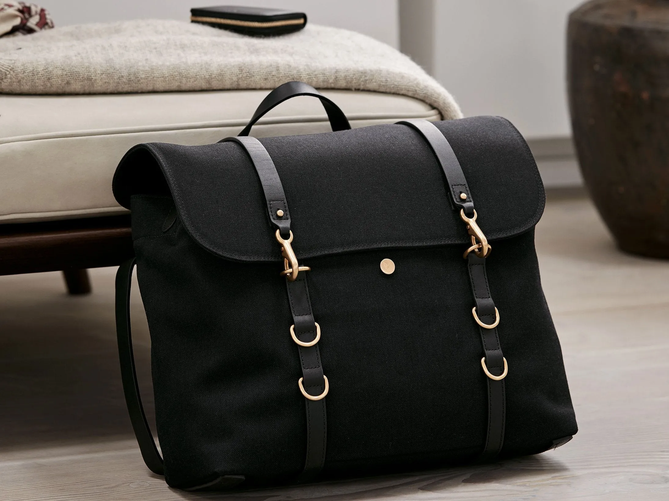 M/S Satchel - Army/Dark Brown