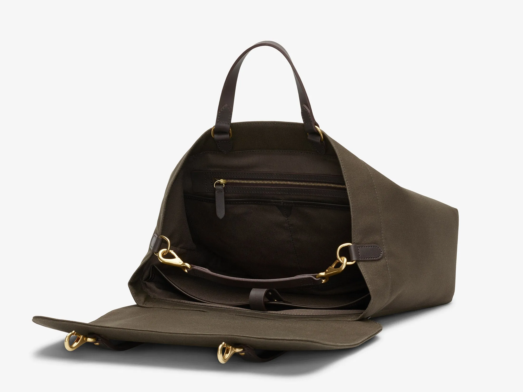 M/S Satchel - Army/Dark Brown