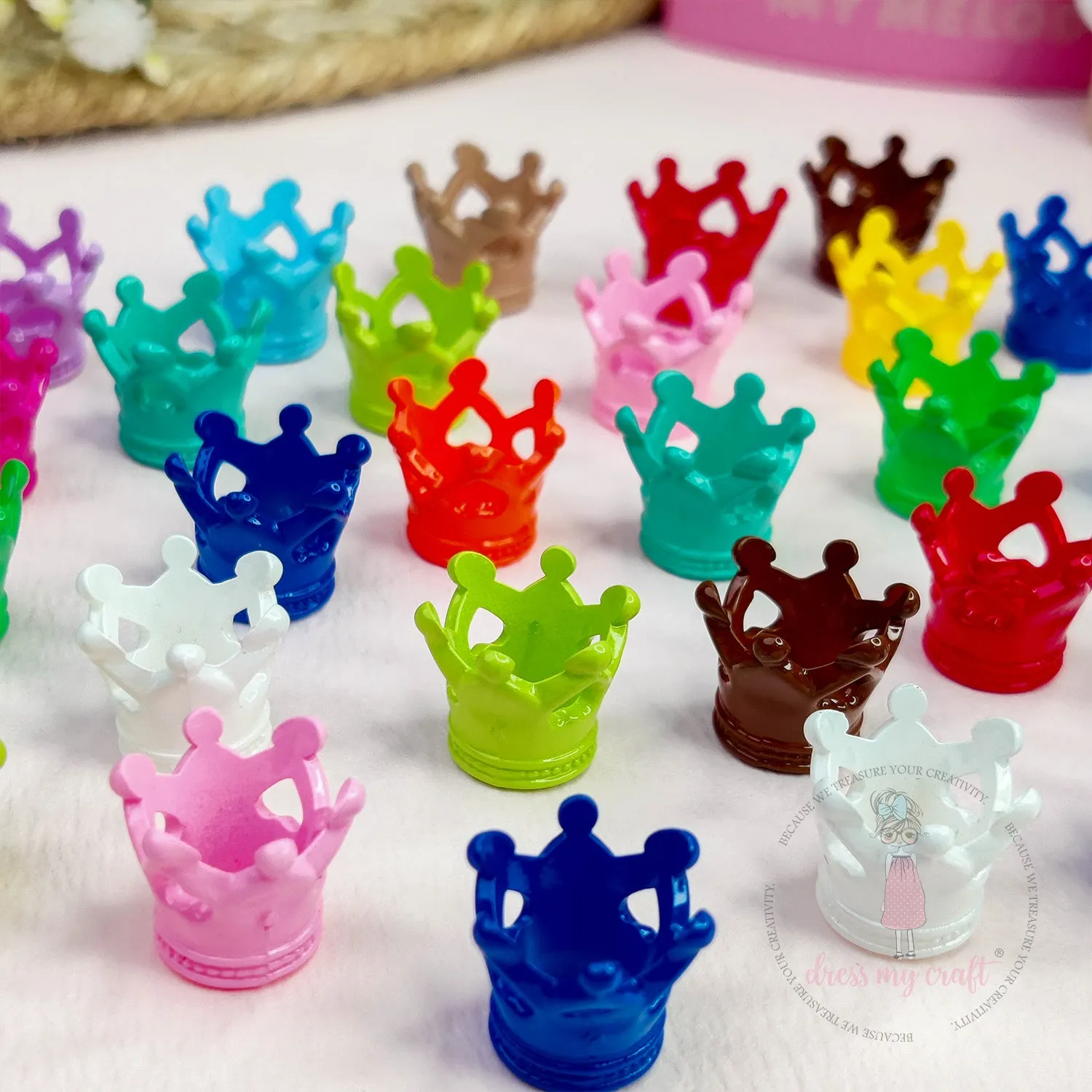 Multicolor Crown Charms