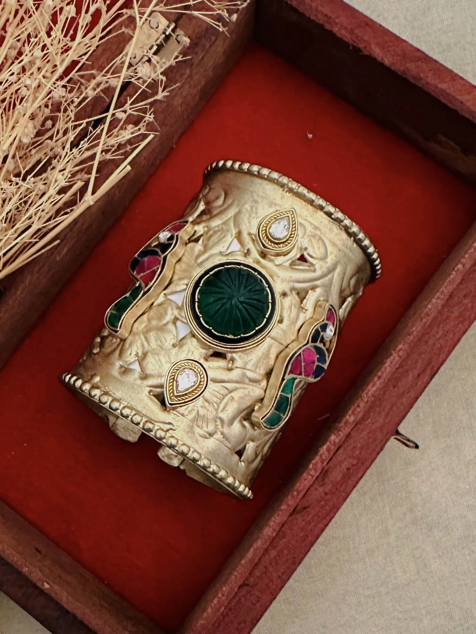 Multicolor Gold Plated Contemporary Bangles - CC-BRAC4M