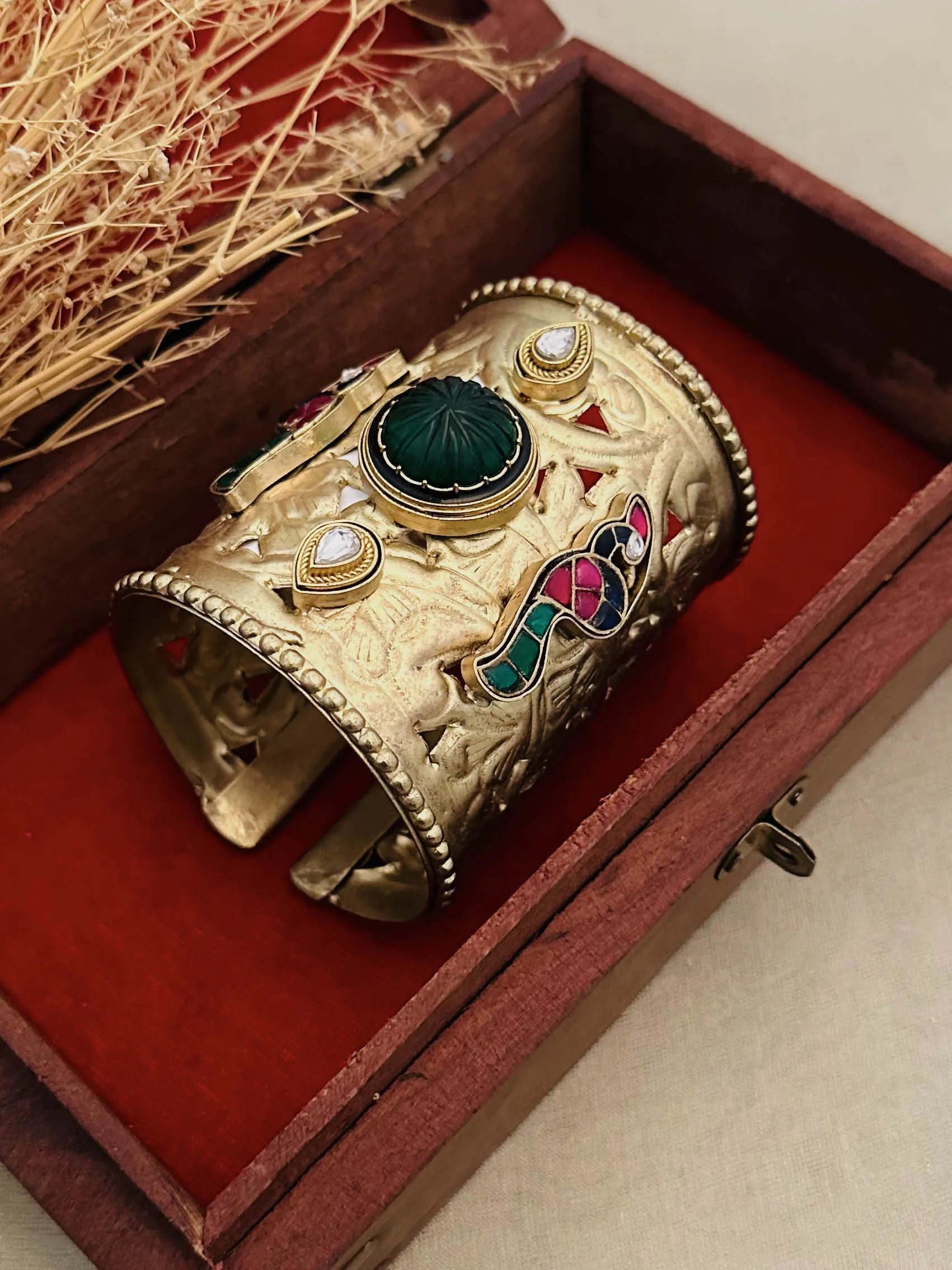 Multicolor Gold Plated Contemporary Bangles - CC-BRAC4M