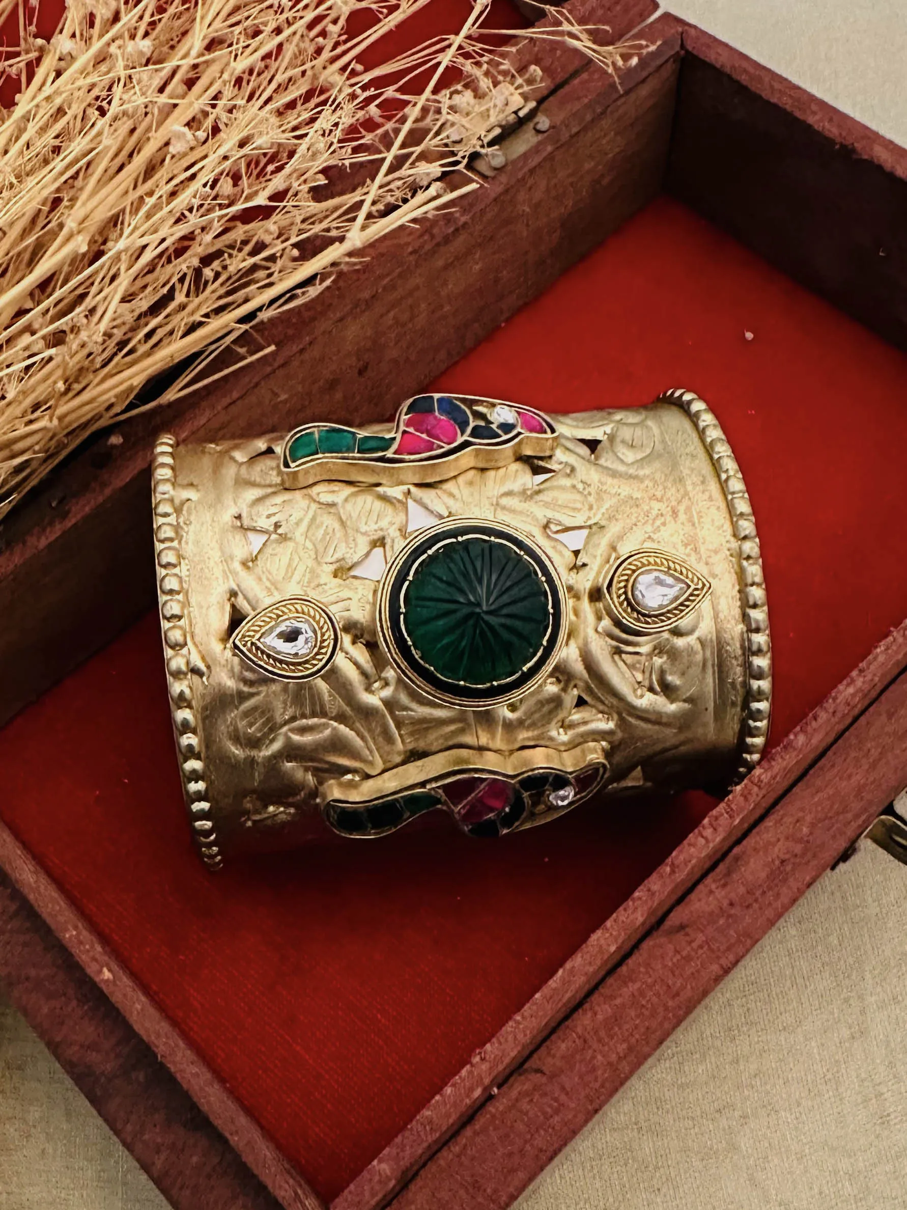 Multicolor Gold Plated Contemporary Bangles - CC-BRAC4M
