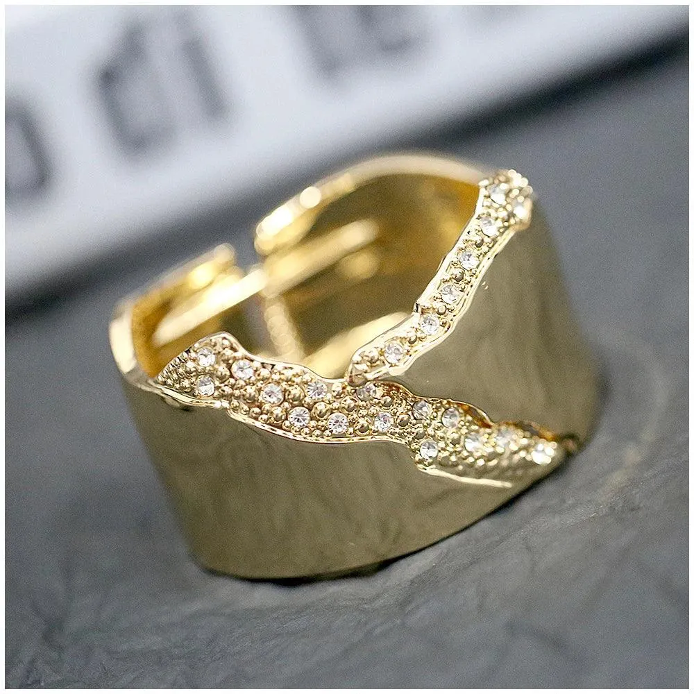 New Luxury Design Fashion Minimalist Cuff Bracelets Bangles for Women - Irregular Shape Statement Bangle Jewellery