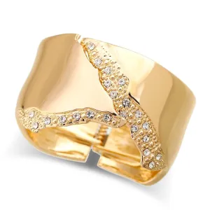 New Luxury Design Fashion Minimalist Cuff Bracelets Bangles for Women - Irregular Shape Statement Bangle Jewellery