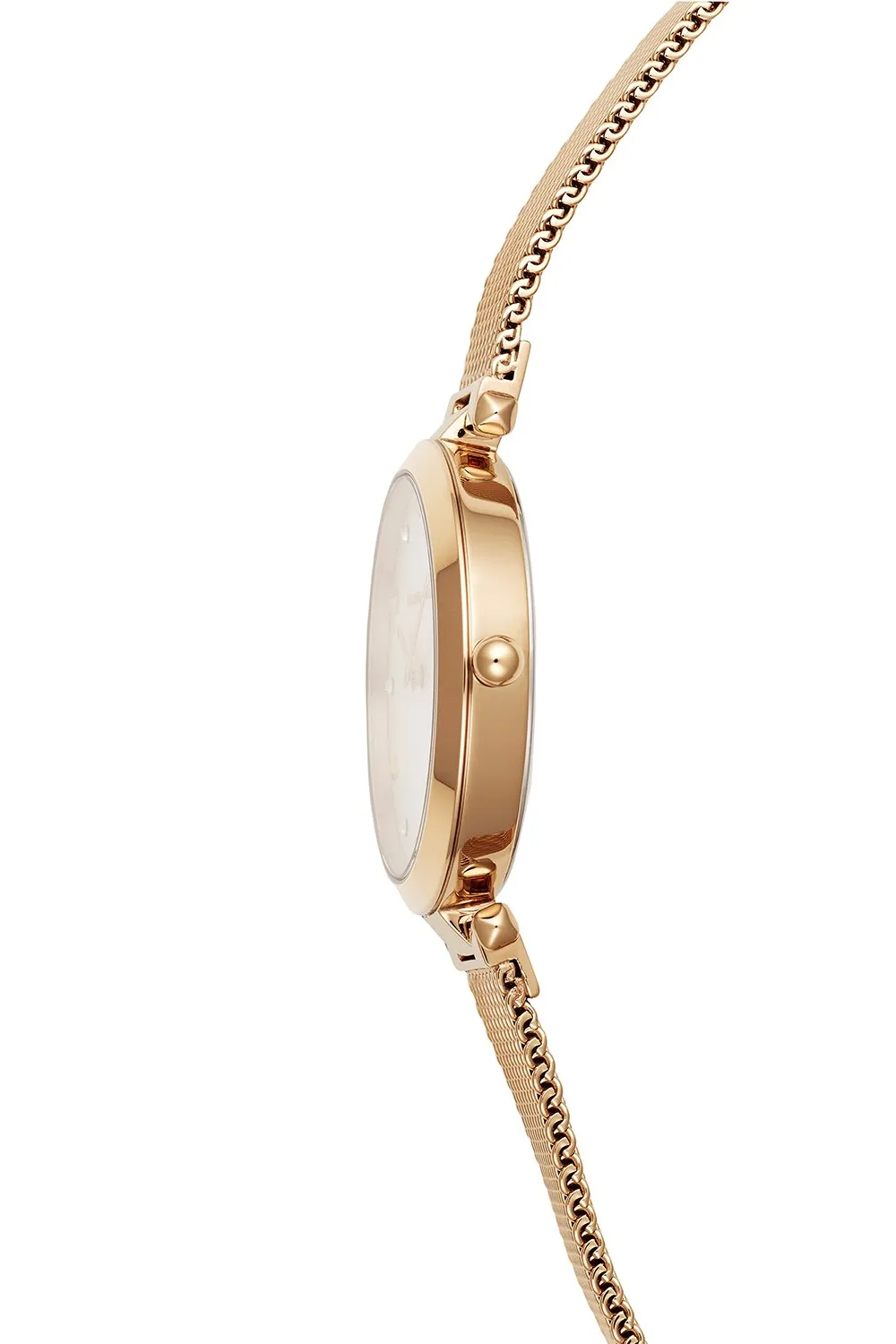 Nina Rose Gold Tone Mesh Watch, 33mm