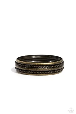 Off Road Relic - Brass Bracelet-Paparazzi
