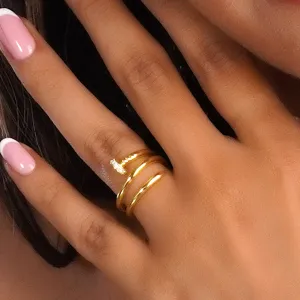 Opulent 925 Sterling Silver Zircon Ring