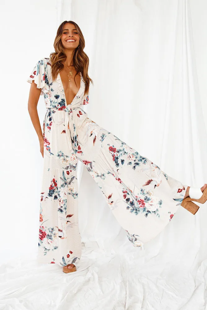 Pachamama Jumpsuit Beige