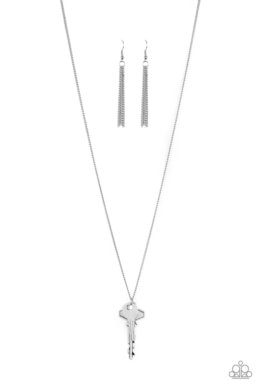 Paparazzi The Keynoter - Silver Necklace