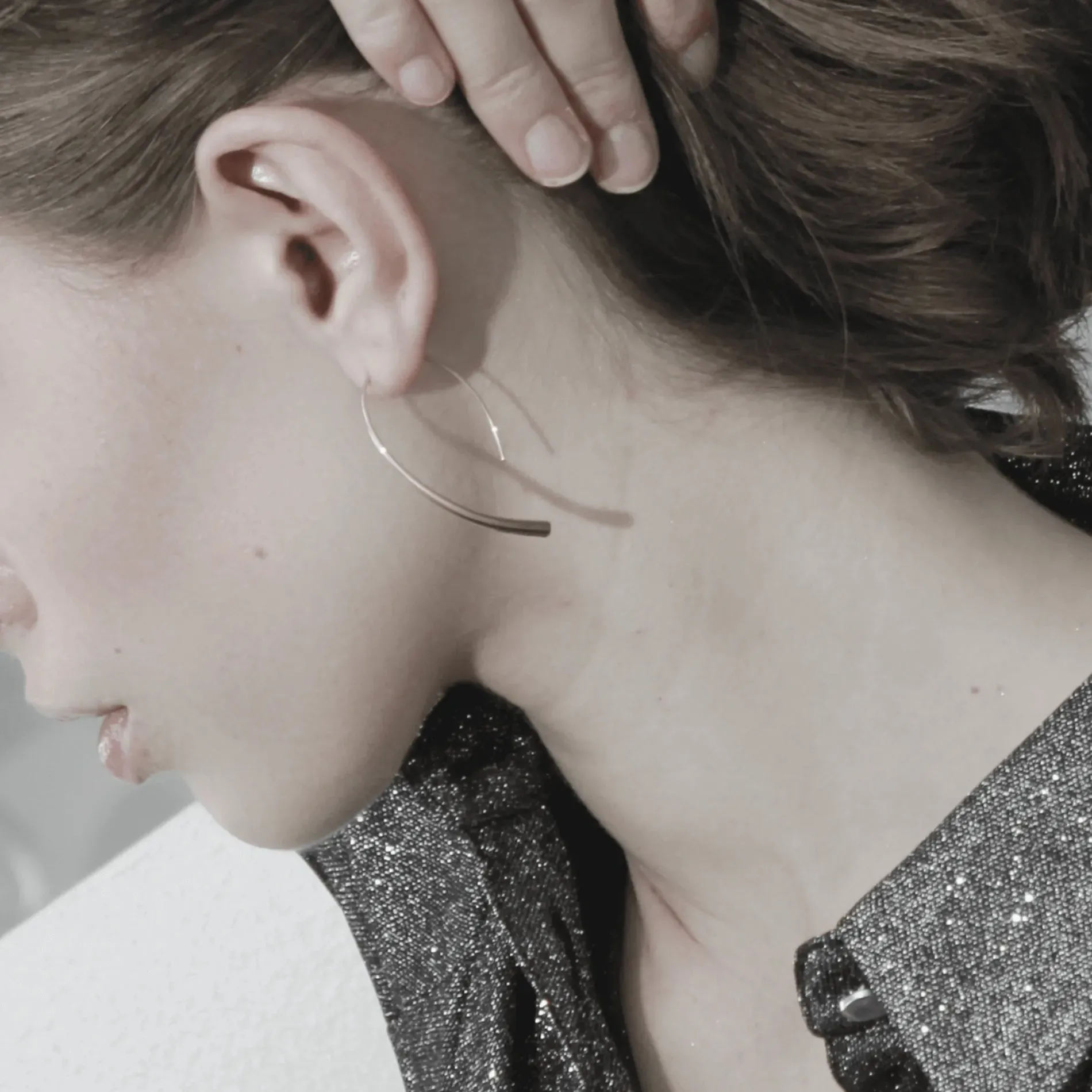 Passion Waterproof Simple Hoop Earring 18K Gold Plating
