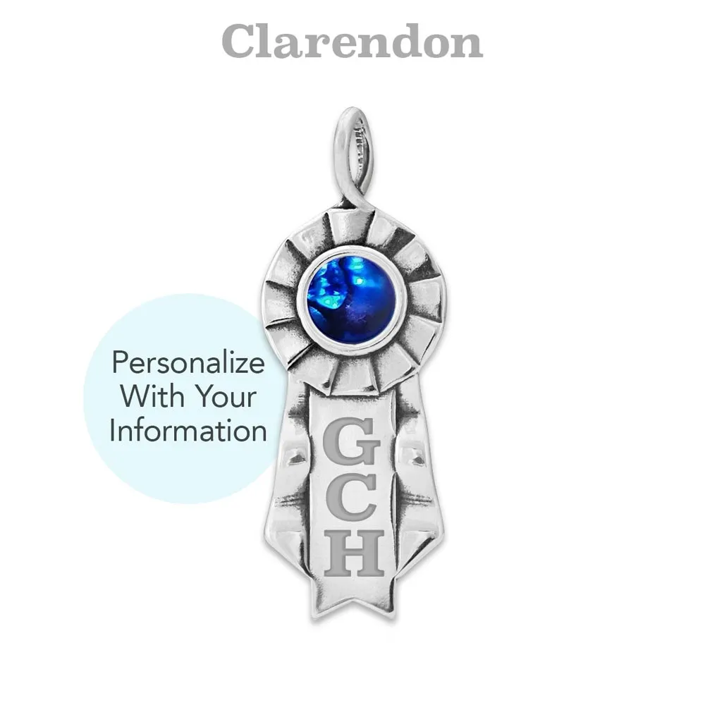 Personalized Victory Paws Pendant In Sterling Silver