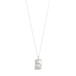 Pilgrim Aries Recycled Zodiac Necklace - Silver