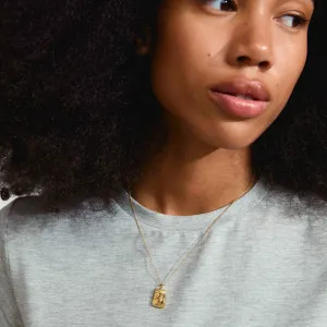 Pilgrim Cancer Recycled Zodiac Necklace - Gold