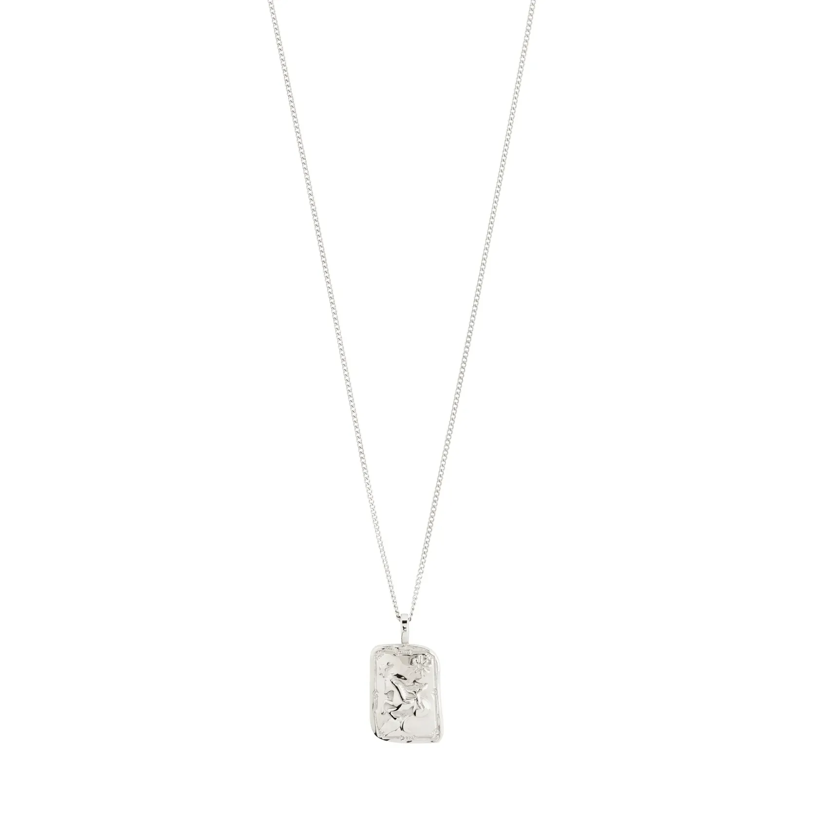 Pilgrim Capricorn Recycled Zodiac Necklace - Silver