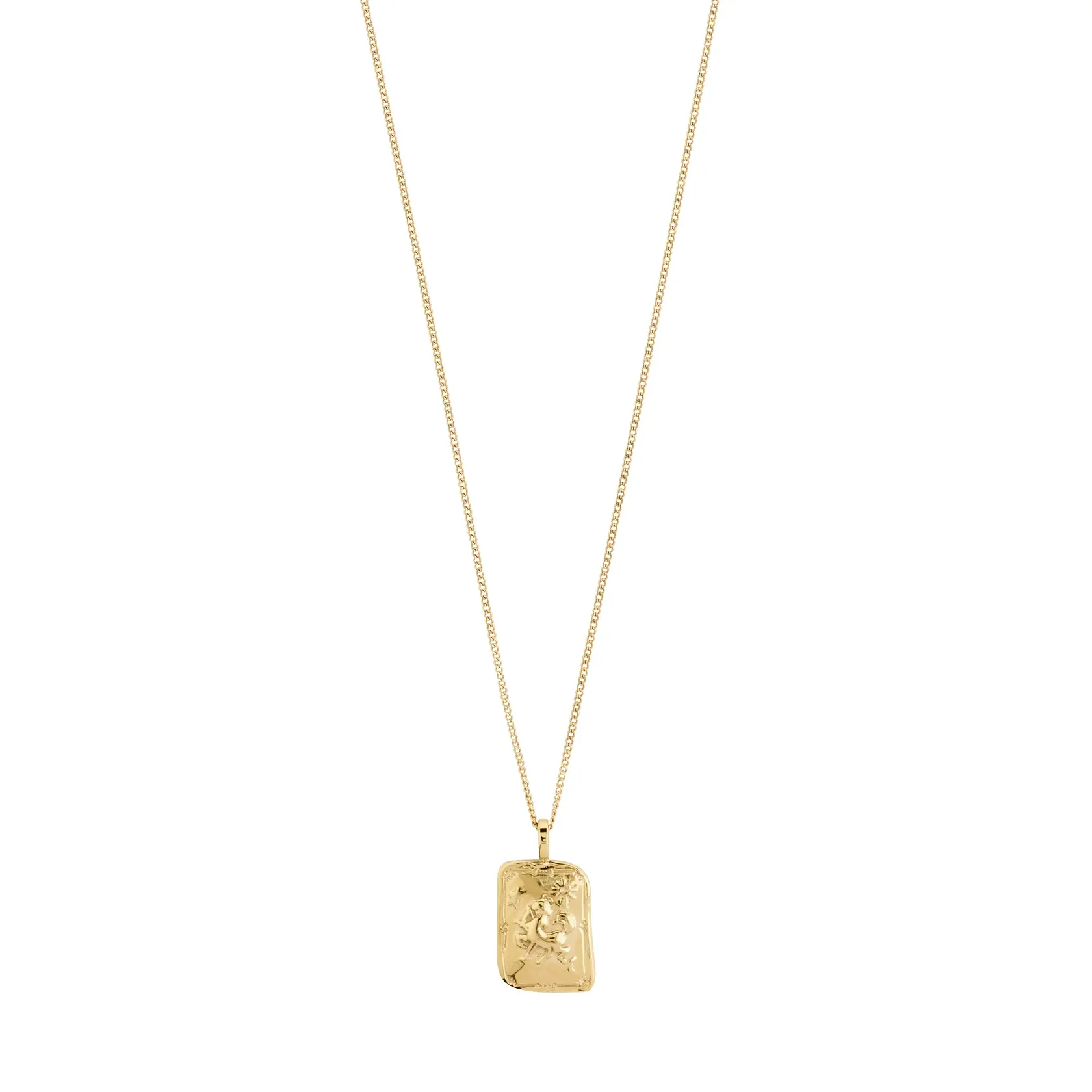 Pilgrim Sagittarius Recycled Zodiac Necklace - Gold