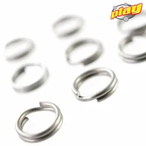 Play STAINLESS STEEL SPLIT RINGS 14 MM - 2 diameters ( 2mm or 3mm )  - 10 pack