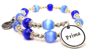 Prima Cat's Eye Beaded Wrap Bracelet