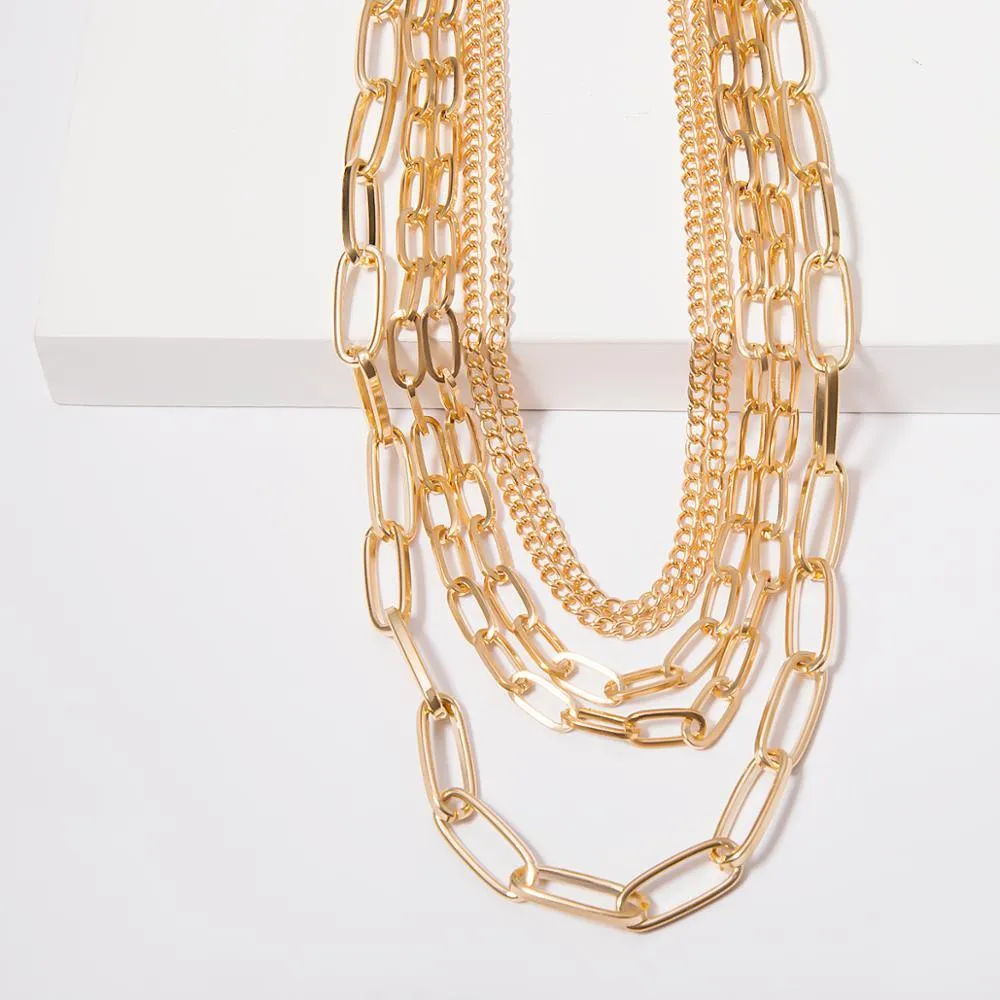 Punk multilayer necklace