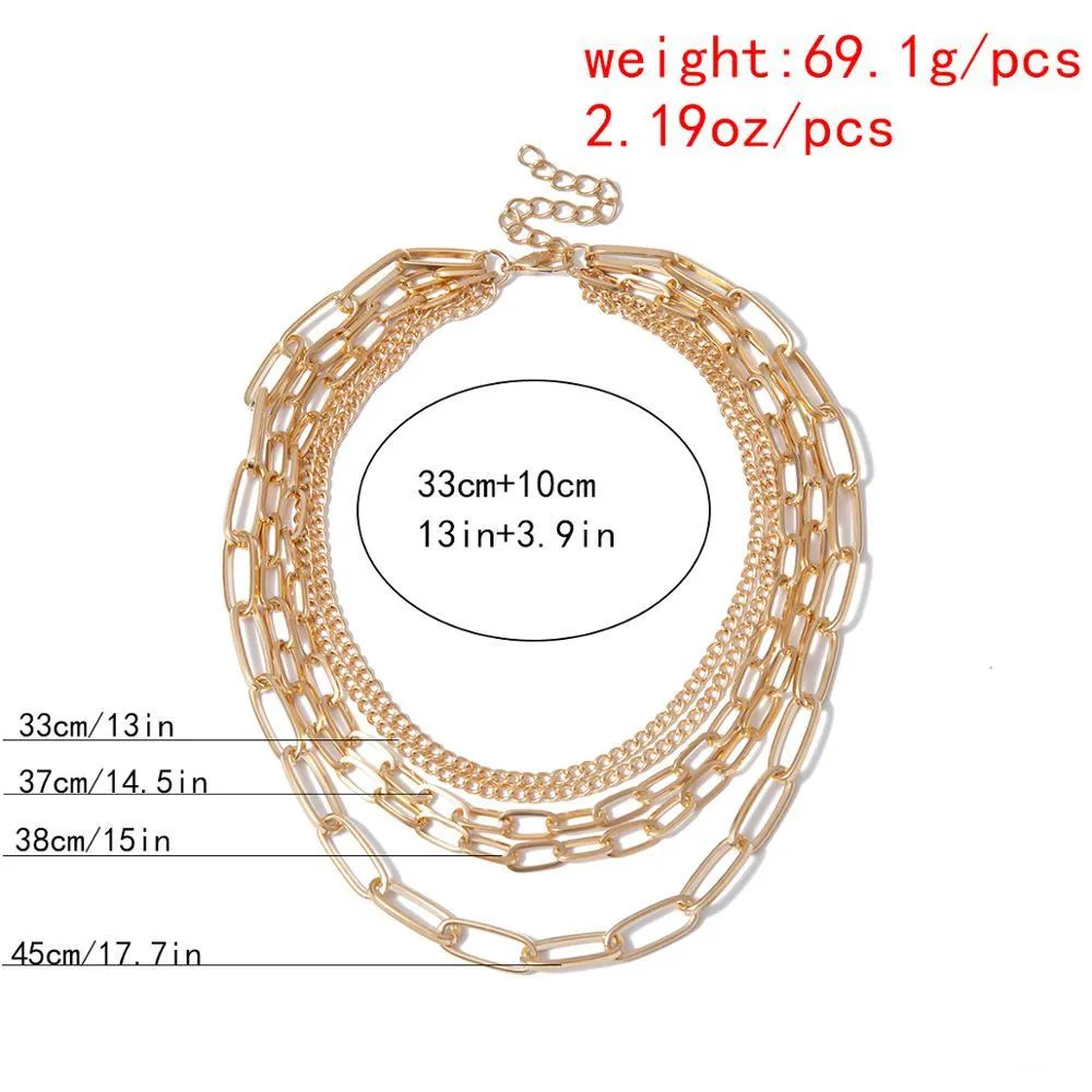 Punk multilayer necklace
