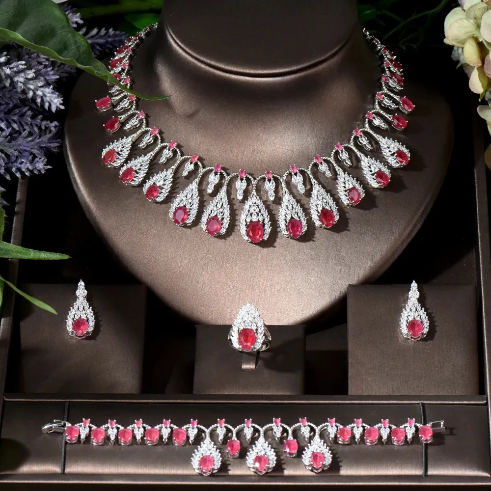 Purple Necklace & Earring Set