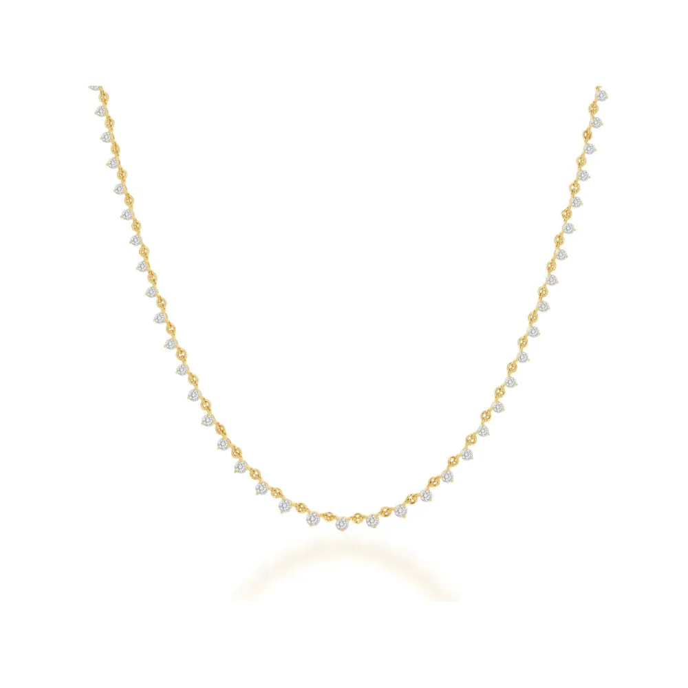Rachel Reid 14k Gold Diamond Layering Necklace