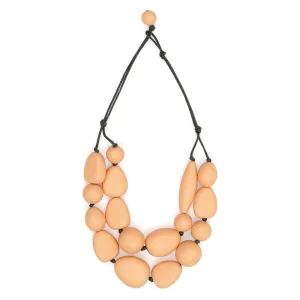 Rare Rabbit - Organic Drops Necklace - Peach