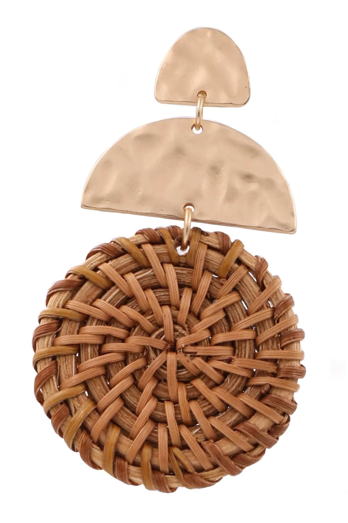 Rattan Gold Earrings